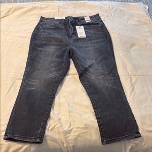 Judy Blue High Waist Gray Skinny Fit Capri